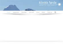 Tablet Screenshot of klinikkforde.no